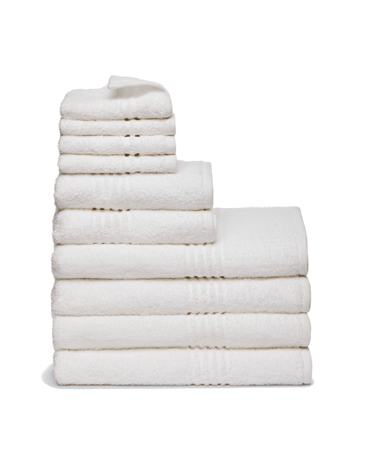 WHITE BATH TOWEL SNAG FREE 485GSM