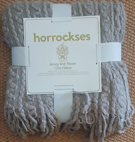 HORROCKSES JERSEY KNIT THROW