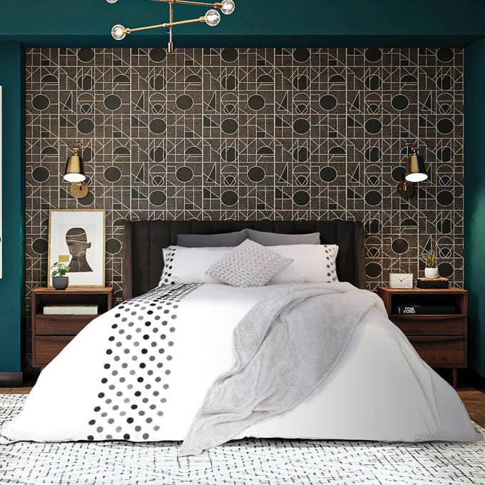 WHITE EMBELLISHED 180TC DUVET COVER
