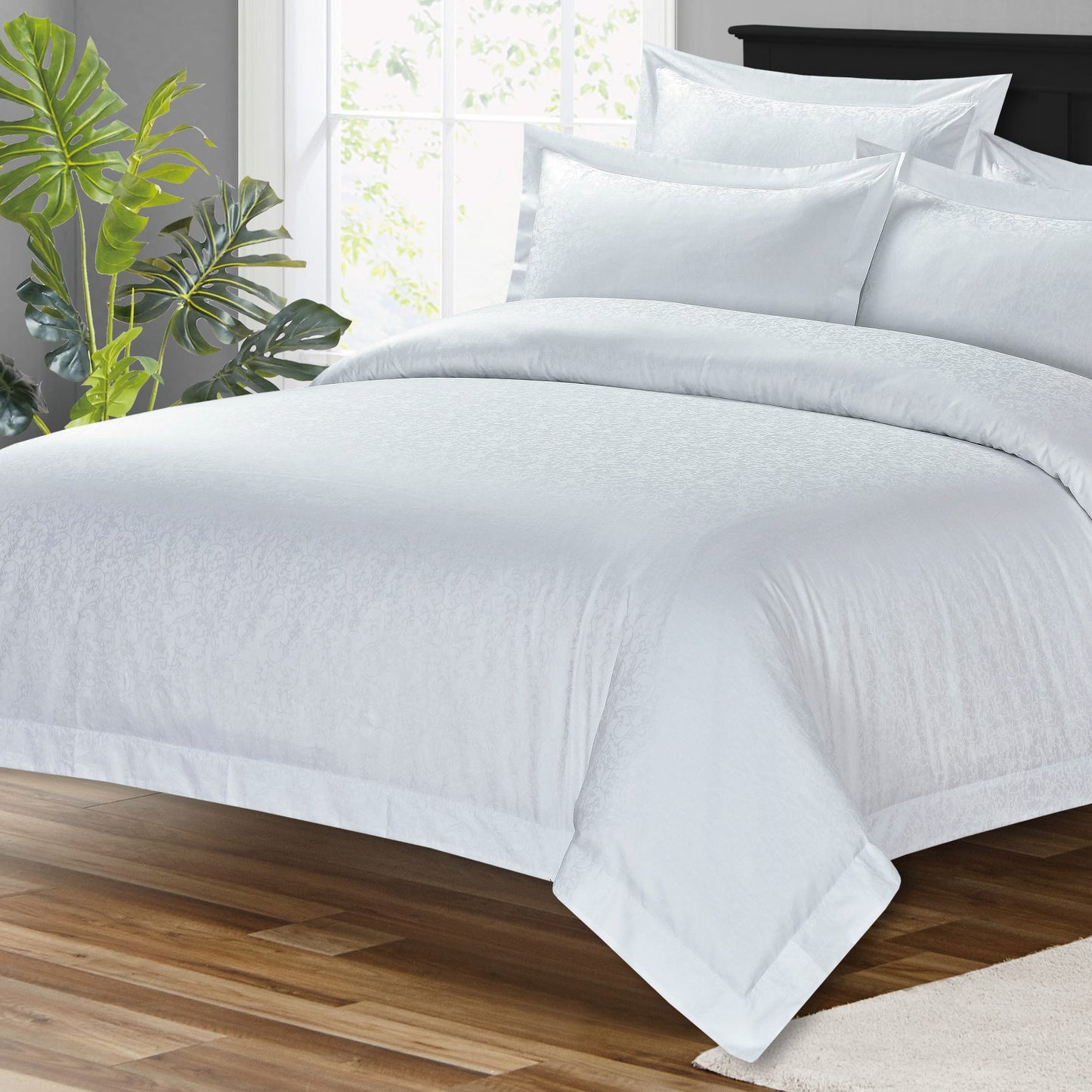 WHITE EGYPTIAN COTTON 400TC DUVET COVER