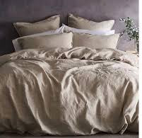 STONE/KHAKI 180TC DUVET COVER